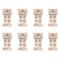 8 Pack: 7.5" Unfinished Wood Townhouse Birdhouse by Make Market®